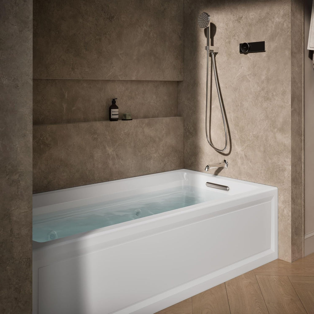 KOHLER K-1124-HR-0 Archer 6-Foot Whirlpool, White