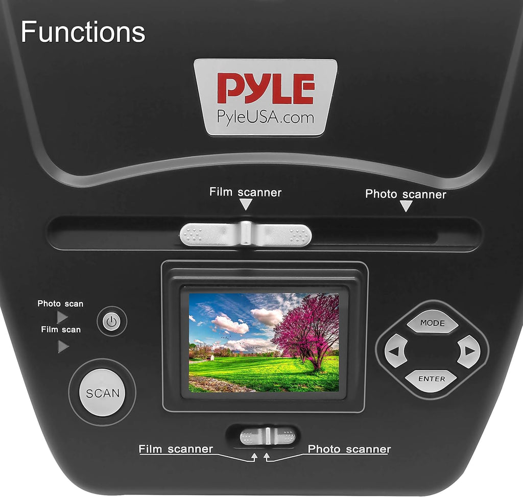 Pyle Digital 3-in-1 Photo, Slide and Film Scanner - Convert 35mm Film Negatives & Slides - With HD 5.1 MP - Digital LCD Screen, Easy to Use