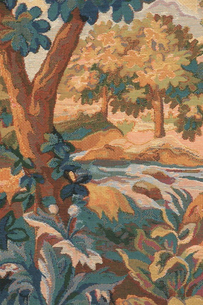 C Charlotte Home Furnishings Inc Verdure Aubusson Belgian Tapestry Wall Hanging | Viscose Cotton and Polyester Blend Wall Art | 41 in. x 69 in | Home Decor Accents