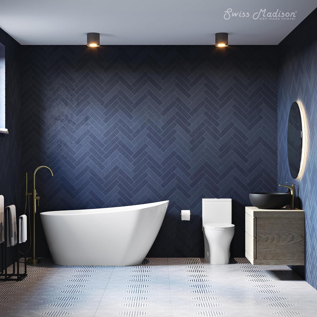 Sublime 60' Single Slipper Freestanding Bathtub