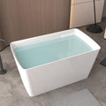 LOHCHE 48'×28'Acrylic Material Freestanding Bathtubs,The Bathtub Is Equipped with Comfortable Built-In Seats,Environmentally Friendly,Durable,Sturdy and Easy to Clean