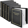 Feifeiya 8 Pcs Black Estate Planning Portfolio Binders with Gold Title in Case I Die Organizer with Index Tabs and Cardboard Slipcase 3 Ring Binders 11.5 x 11 x 2.5 Inches