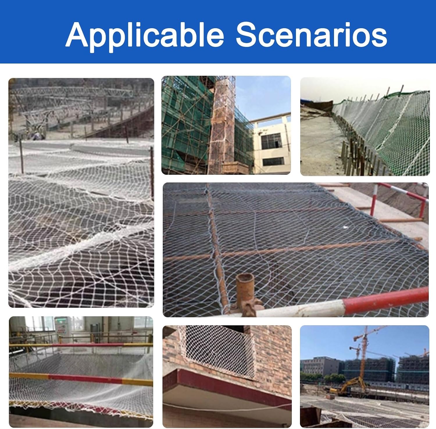 Basketball Rebounder Net Yard Guard, Outdoor Basketball Net Catcher Backstop for Shooting Practice, Stairs Balcony Railings Protection Safety Rope Netting