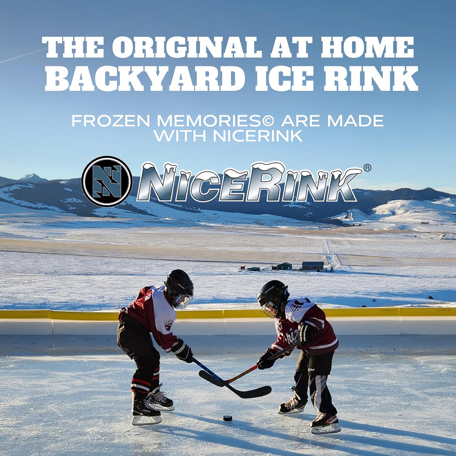 Backyard Ice Rink Accessories - Brackets, Boards, Kick Plates, Bumper Caps, and Netting - Made in USA and Canada Build Repair and Upgrade DIY Hockey and Skating Rinks