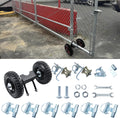 6' Wheels Rolling Gate Hardware Kit for Chain Link Gate | Sliding Gate Hardware | Sliding Gate Kit | Farm Gate Hardware