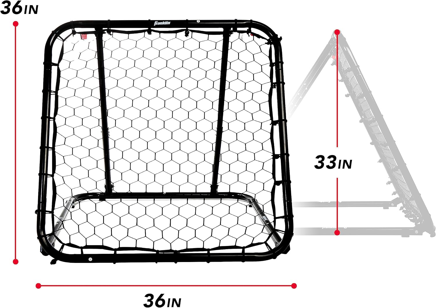 Franklin Sports Basketball Rebounder Adjustable Portable Pass Back Training Aid Multi Sport Baseball Softball Soccer
