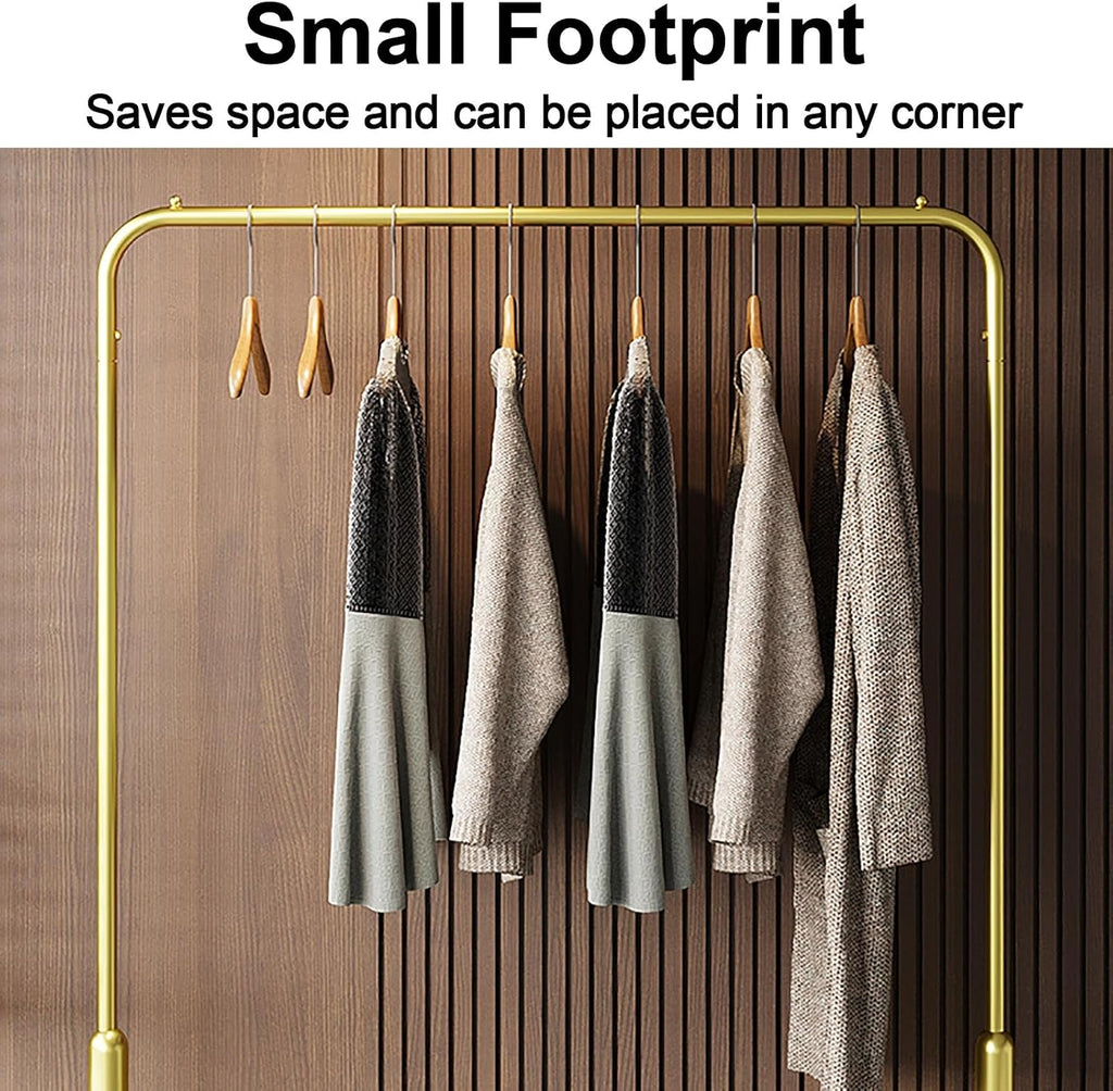 Sturdy Rolling Garment Rack with Wheels - Portable Clothing Organizer for Bedroom & Living Room