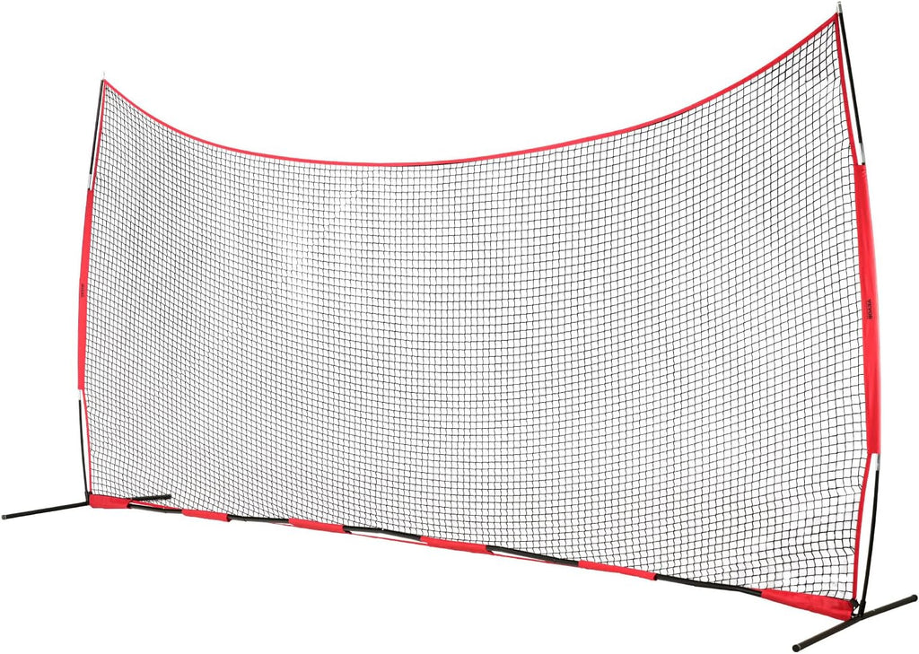 VEVOR 7X7ft/12X9ft/16X10ft/20x10ft Barricade Backstop Net, Ball Sports Barrier Netting, Portable Practice Net for Baseball Softball Lacrosse Hockey Basketball Equipment Training Net