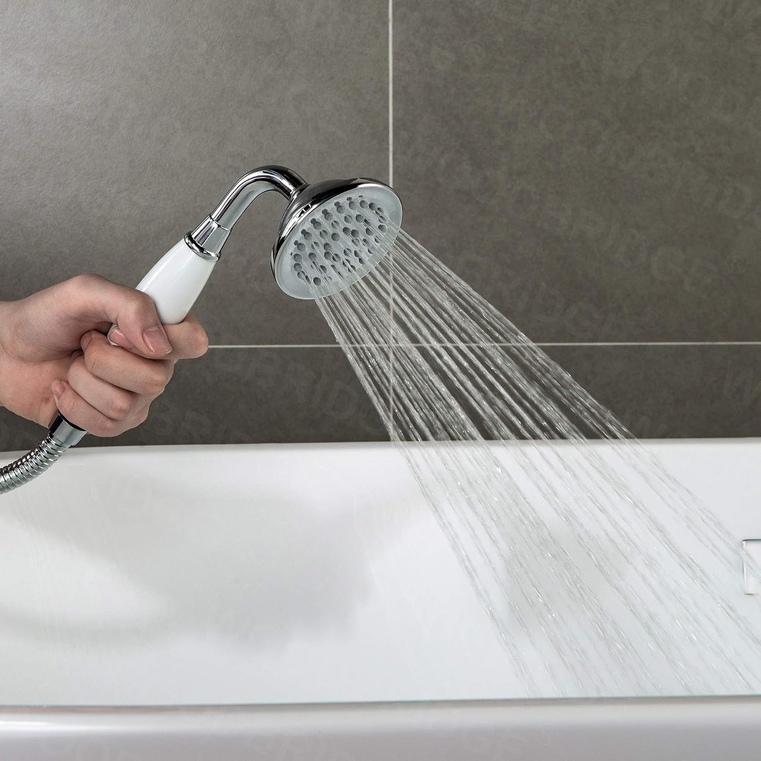 WOODBRIDGE WOODBRIDGEE Contemporary Single Handle Floor Mount Freestanding Tub Filler Faucet with Hand Shower in (Chrome) Finish,F0002-CHVT, Chorme I