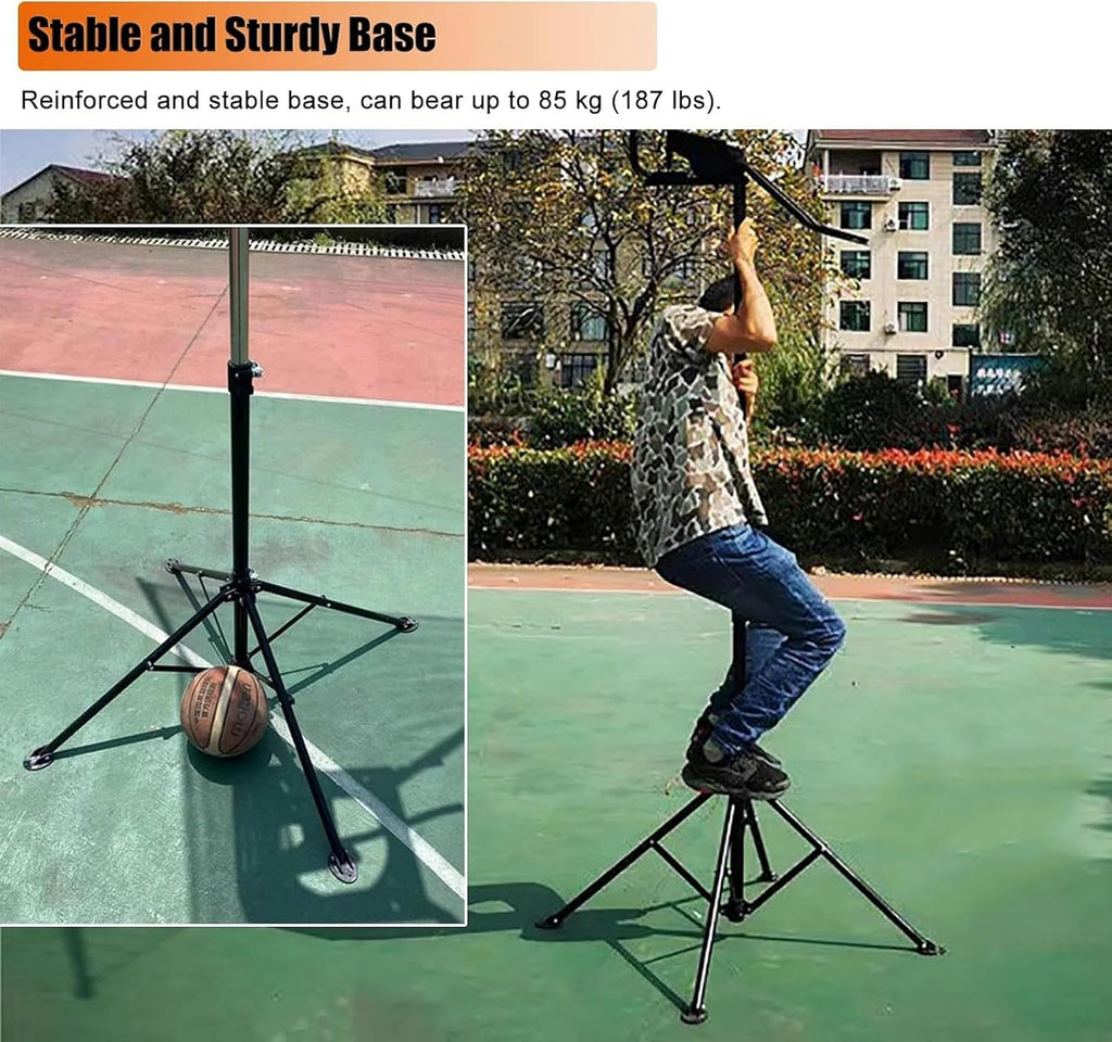 Basketball Return Net Catcher Backstop Nets Set - Complete Training Solution, Prevents Errant Balls, Saves Time and Energy During Intensive Workouts