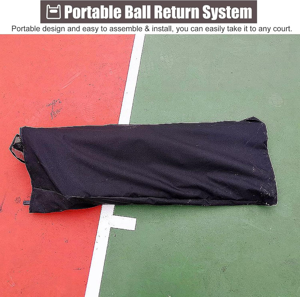 Basketball Shot Returner Hanging Basketball Return Attachment for Hoop, Metal Basketball Shot Returner Net