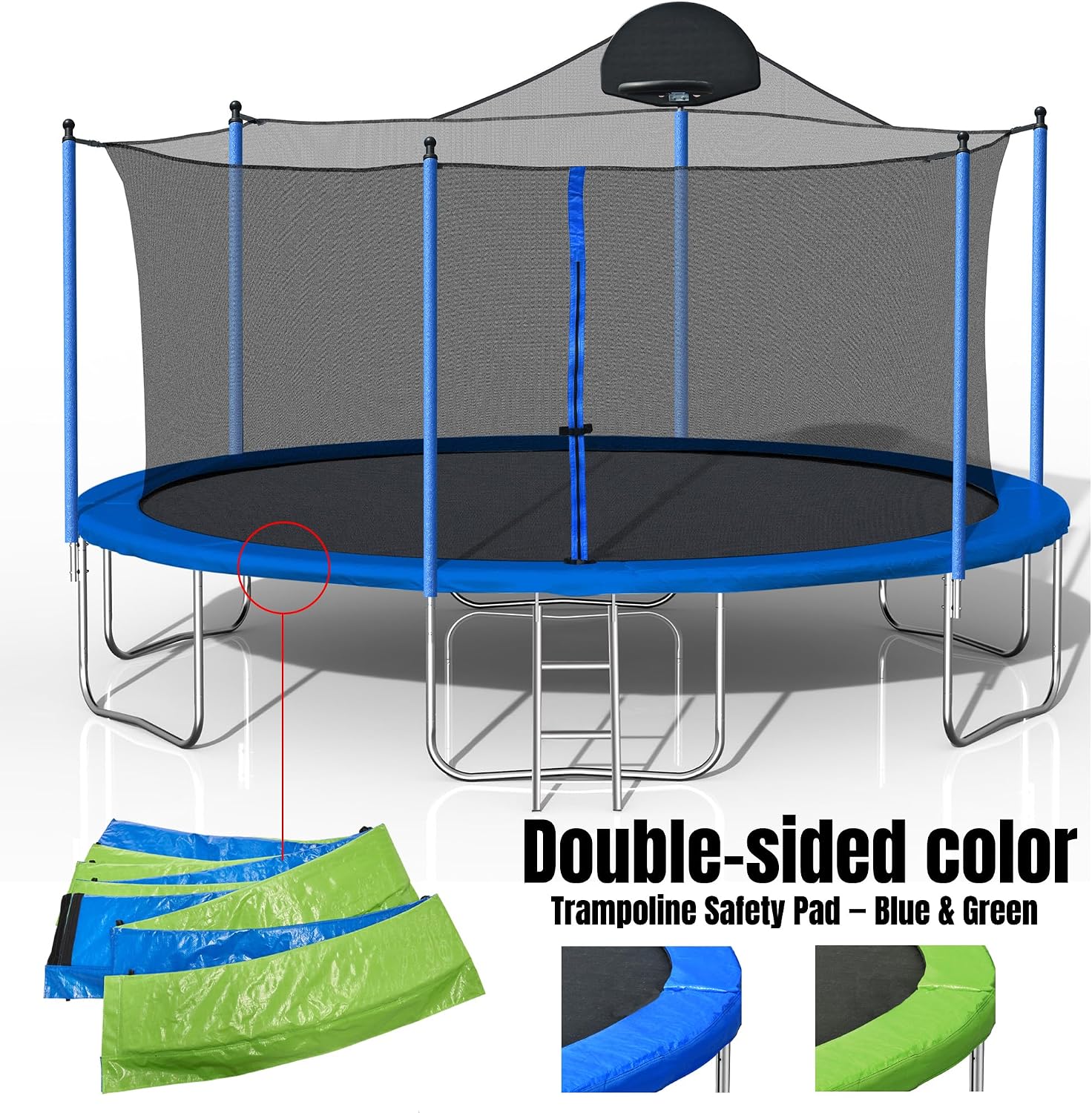 Trampoline with Outdoor Bounce Bed