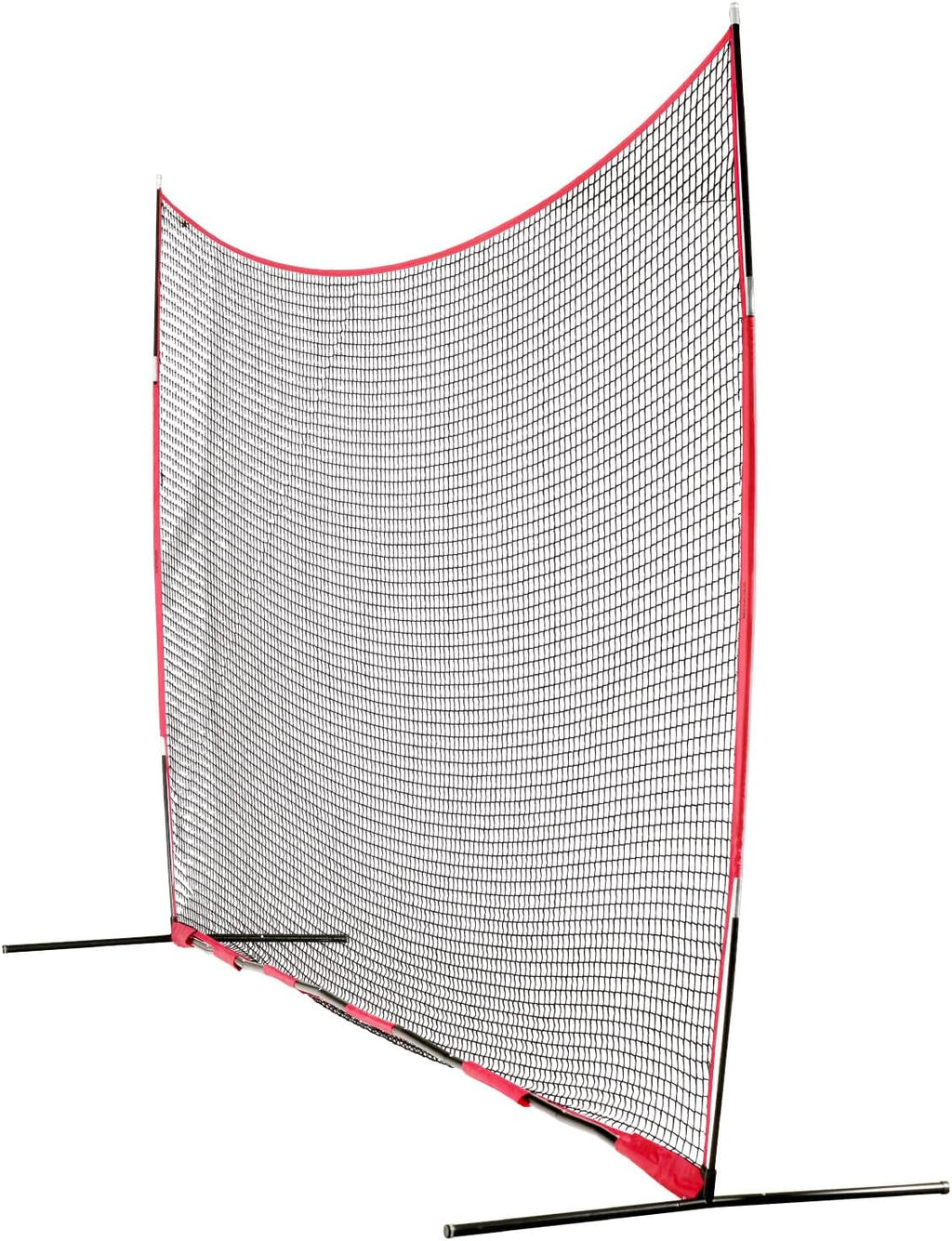 VEVOR 7X7ft/12X9ft/16X10ft/20x10ft Barricade Backstop Net, Ball Sports Barrier Netting, Portable Practice Net for Baseball Softball Lacrosse Hockey Basketball Equipment Training Net