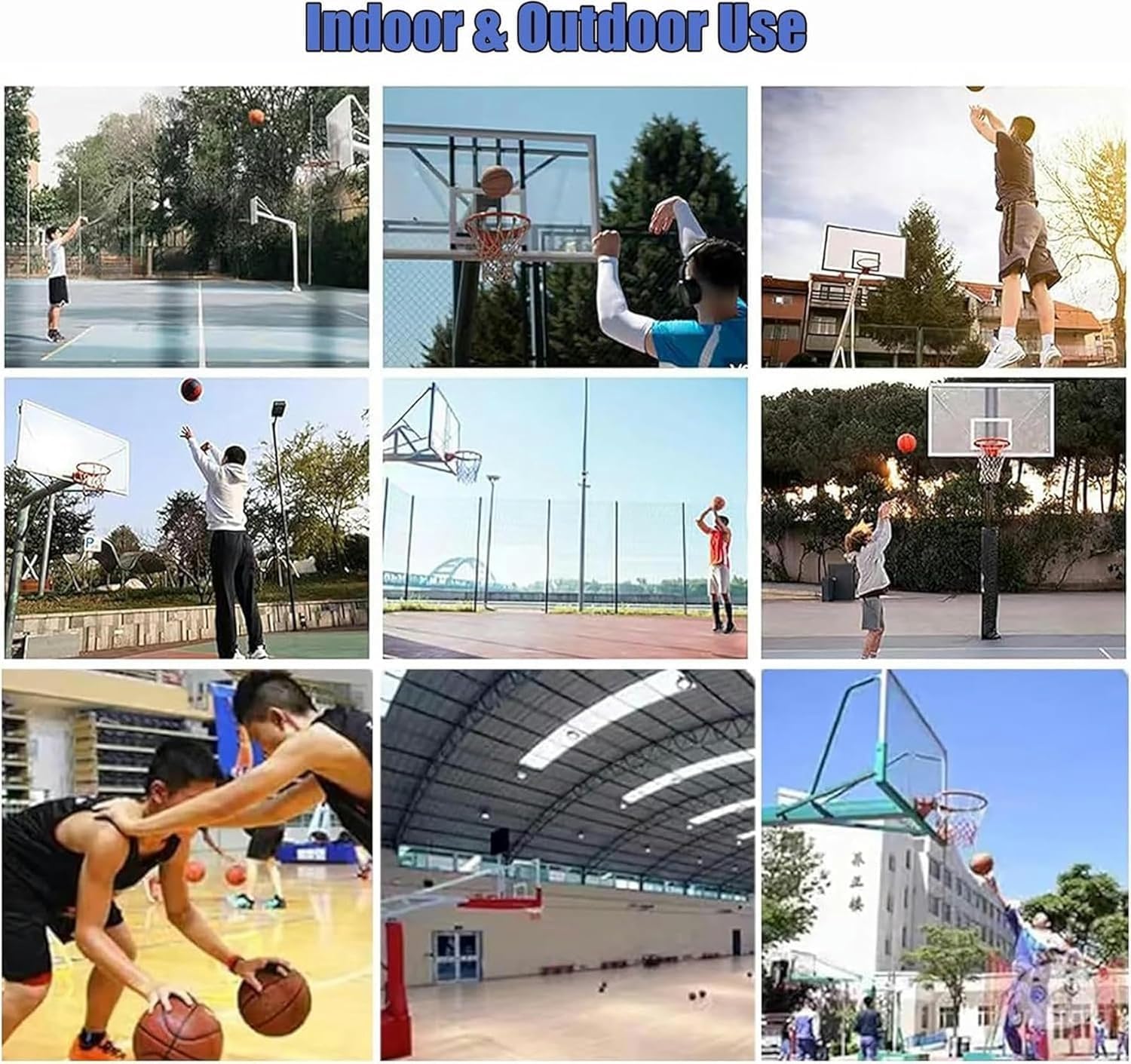 Shootaround Basketball Basketball Net Return Portable Shooting Trainer for Children Teenagers Adults Beginners Folding Metal Hanging Basketball Return Attachment Device