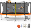 SKOK Trampoline for Kids,400LBS Outdoor Trampoline with Net-ASTM Approved Trampoline for Children and Adults