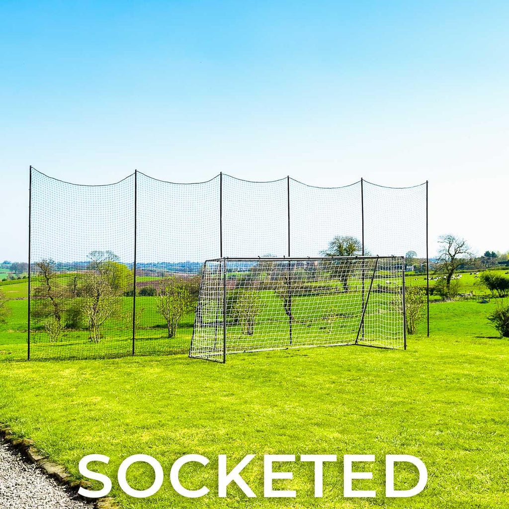 Stop that Ball™ Backstop Net Systems | Multi-Sport Ball Stop Net & Posts | Pop-Up, Freestanding & Socketed Options [7 Sizes]