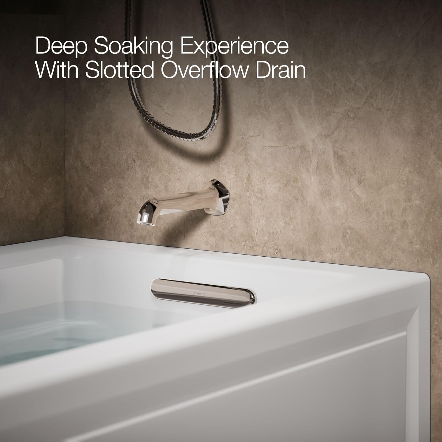 Kohler K-1122-XGHRA-0 Archer Bathtub, White