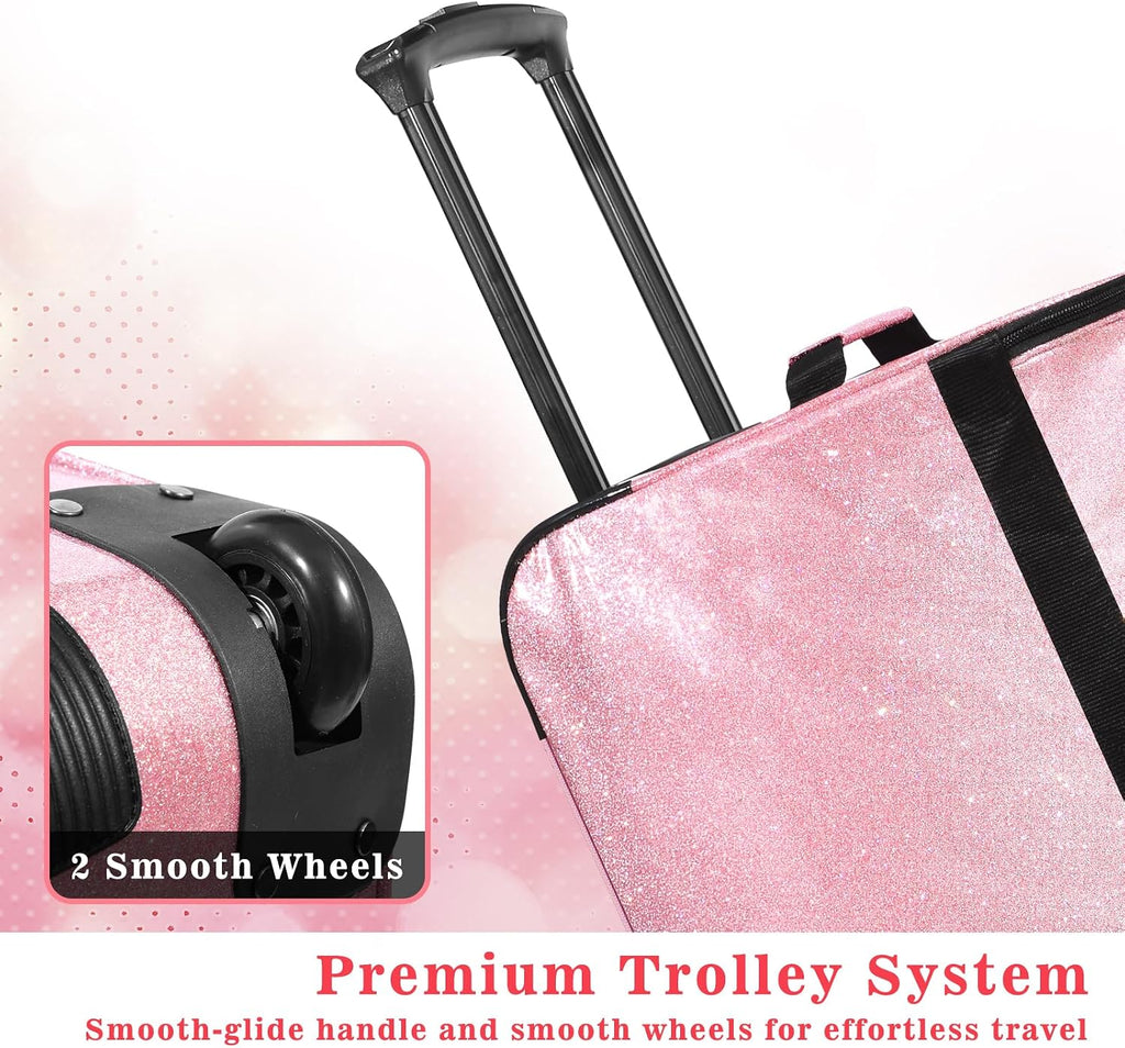 Dance Bag with Garment Rack and Curtain, 28' Rolling Dance Competition Duffle Bag with Garment Rack | Mobile Changing Station Dance Suitcase for Dancer Athlete Livestreamer Cheerleader Cosplayer