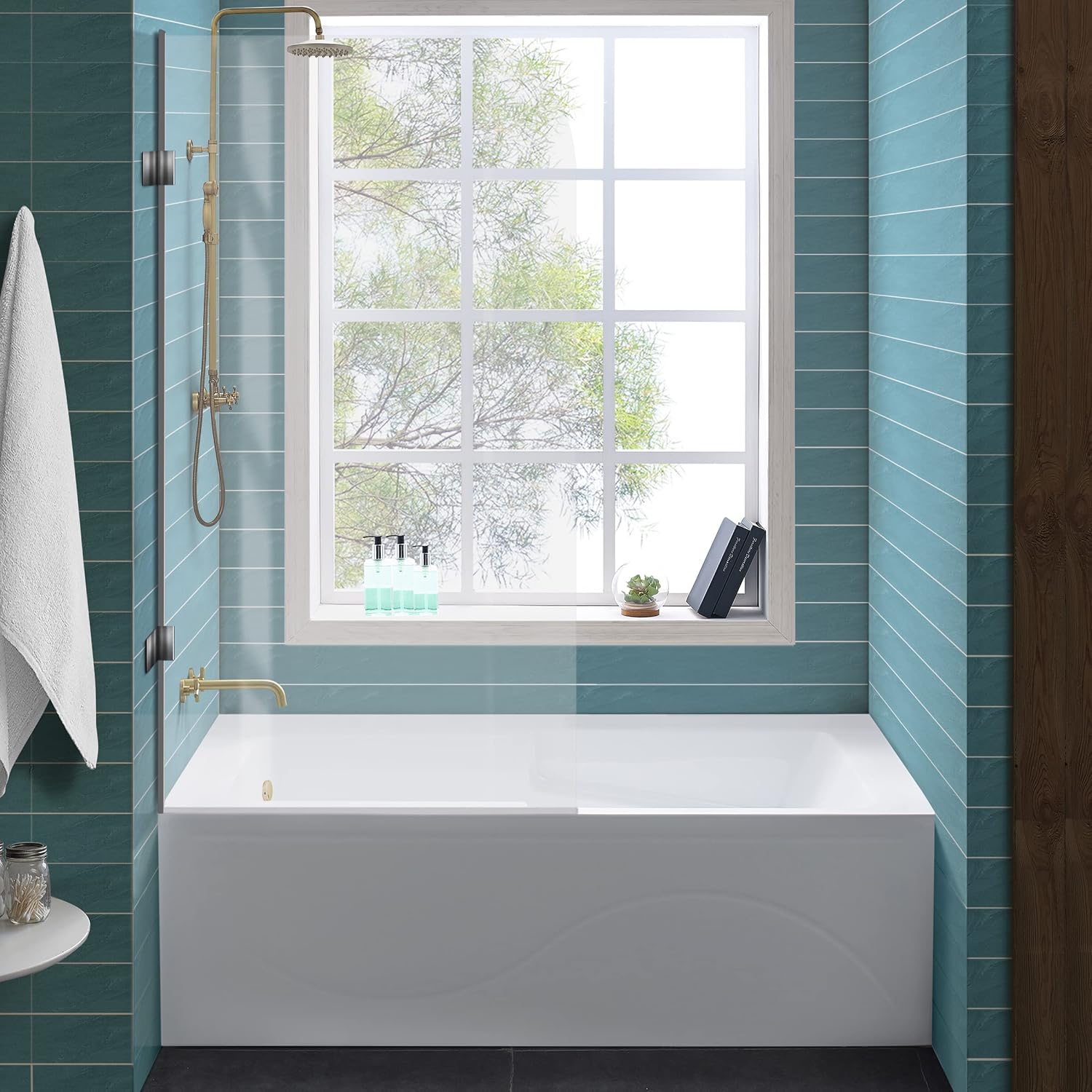 Swiss Madison Well Made Forever SM-AB545 Ivy Alcove Tub, 60' x 30', Glossy White
