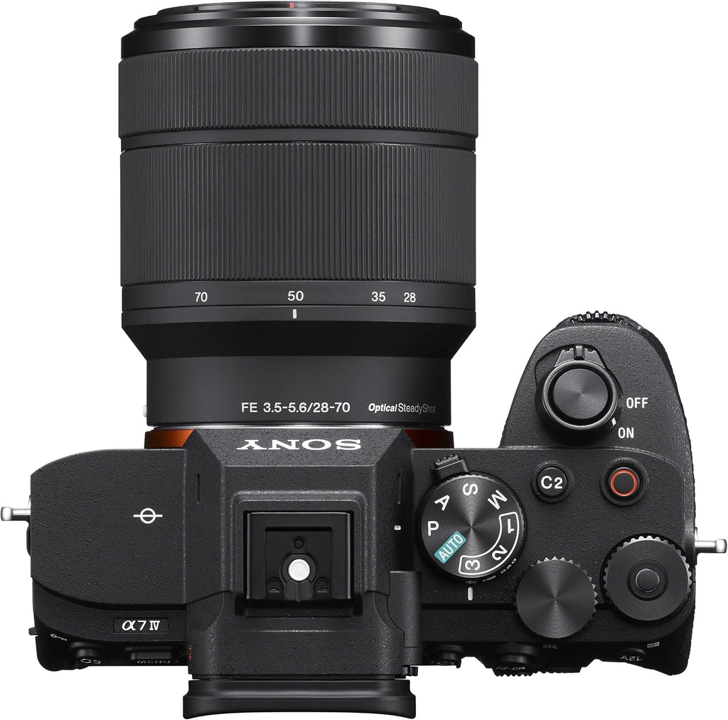 Sony a7 IV Mirrorless Full Frame Camera Body with 28-70mm F3.5-5.6 Lens Kit ILCE-7M4K/B | Official Sony USA Partner Model | Bundle with Deco Gear Photography Case + Tripod + Extra Battery + Charger