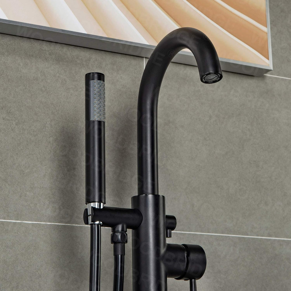 WOODBRIDGE F0006 MBRD Faucet, (L) 10 3/4' x (W) 6-1/4' x (H) 43-7/8, Matte Black