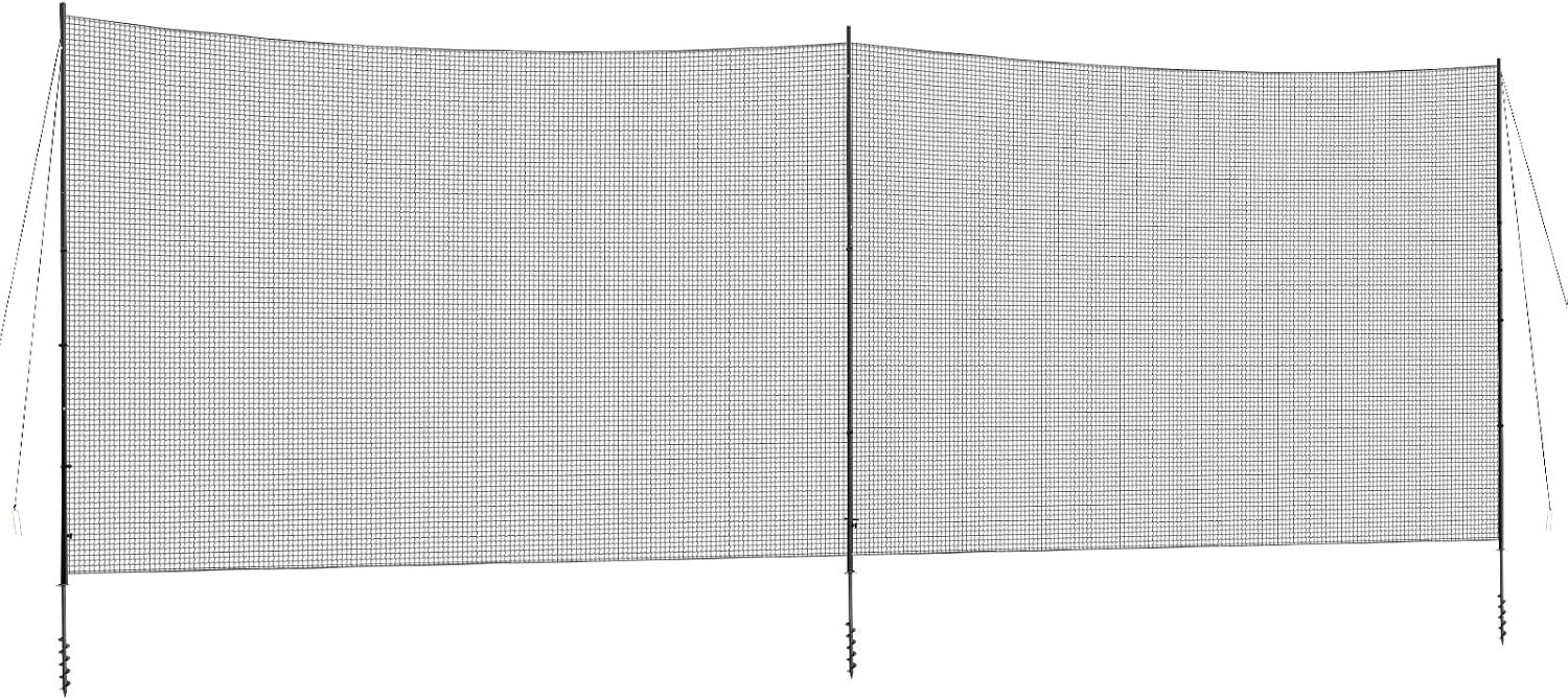 Ball Stop System - Soccer Backstop Net, Heavy Duty, High Impact, Practice Barrier