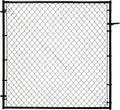 Adjust-A-Gate Adjustable Chain Link Square Corner Complete Gate Kit, Fit-Right, Black, 6'H