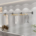 Wall Mounted Industrial Pipe Garment Rack,Retail Store Stainless Steel Clothing Display Stand,Space-Saving Hanging Closet Rod，Garment Hanging Storage Rail Towel Rack,for Bedroom, Laundry Room