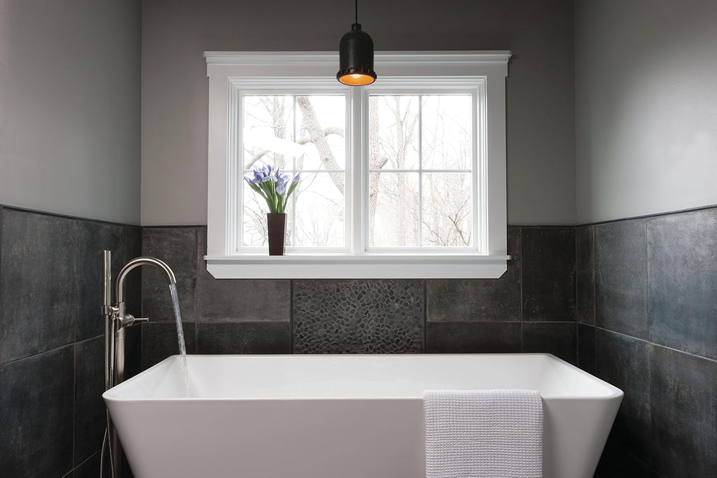 Delta Faucet Trinsic Floor Mount Tub Filler - Freestanding Roman Tub Spout with Handheld Shower - Flexible Shower Hose - Double Check Valves - Stainless, T4759-SSFL (Rough Sold Separately)