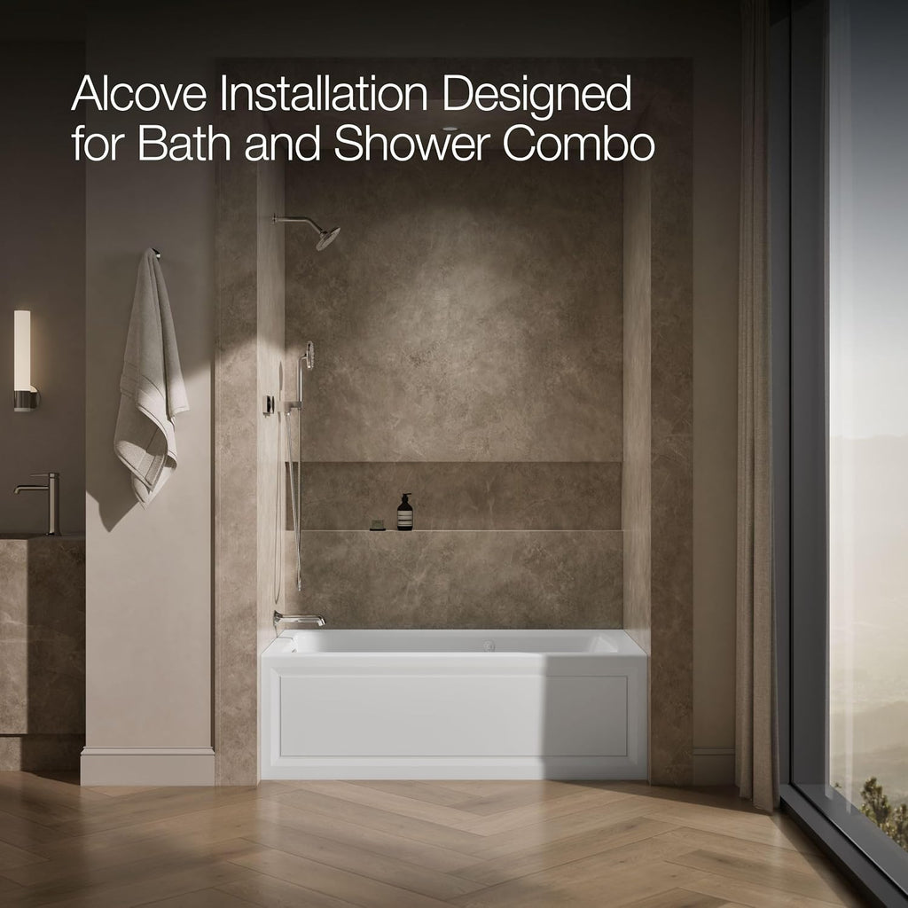 Kohler K-1122-XGHLA-0 Archer Bathtub, White
