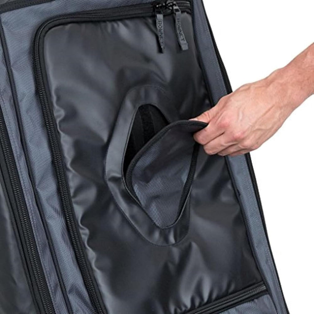 Bownet Commander Rolling Catcher's Gear Bag with Wheels – Baseball & Softball Equipment Bag for Travel Ball, Youth & Adult, 14 Pockets, Molded Helmet Case, Airline Approved