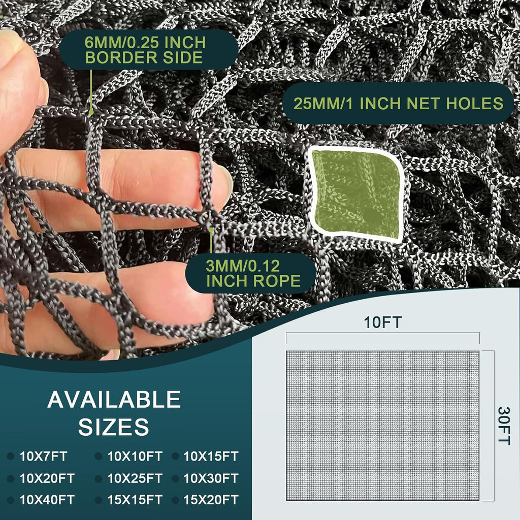 Heavy Duty Golf Practice Net, High-Impact Golf Hitting Net for Indoor/Outdoor Use