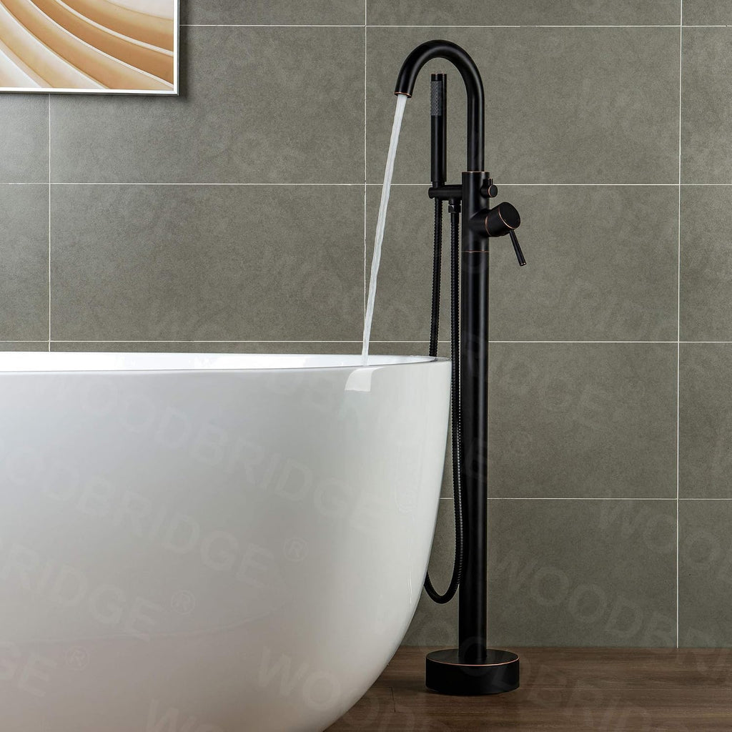 WOODBRIDGE F0010 ORBRD Faucet, (L) 10 3/4' x (W) 6-1/4' x (H) 43-7/8, Oil-Rubbed Bronze