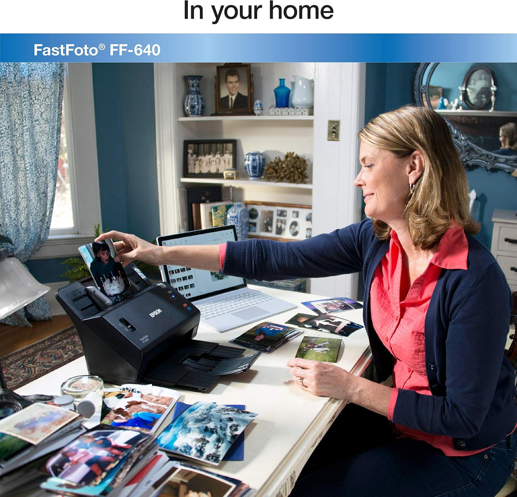 Epson FastFoto FF-640 High-Speed Photo Scanning System with Auto Photo Feeder