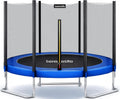 SereneLife Trampoline Outdoor 8FT 10FT 12FT 14FT with Enclosure Net, Ladder and Anti-Rust Coating - ASTM Approved Recreational Trampolines - Heavy Duty Yard Trampolines for Kids and Adults