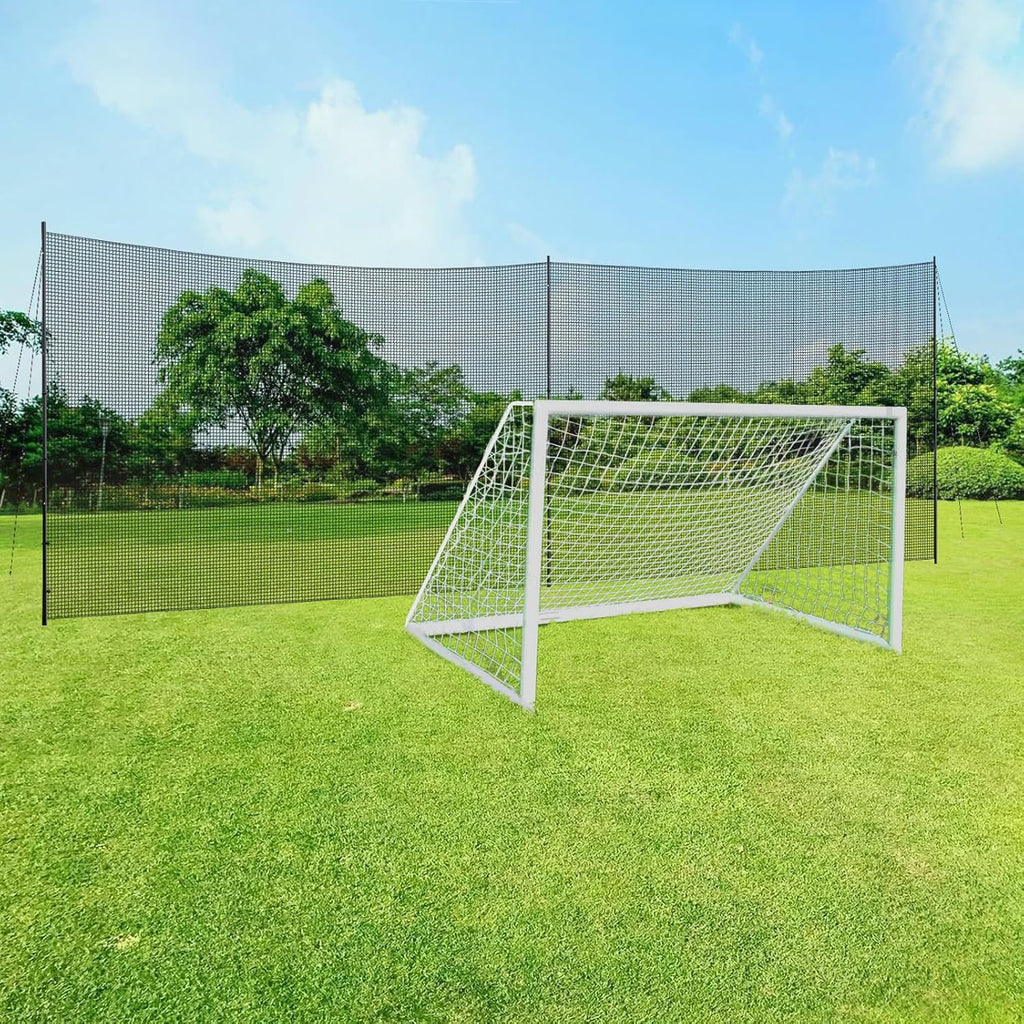 Ball Stop System - Soccer Backstop Net, Heavy Duty, High Impact, Practice Barrier