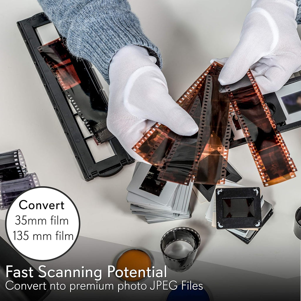 Pyle Digital 3-in-1 Photo, Slide and Film Scanner - Convert 35mm Film Negatives & Slides - With HD 5.1 MP - Digital LCD Screen, Easy to Use