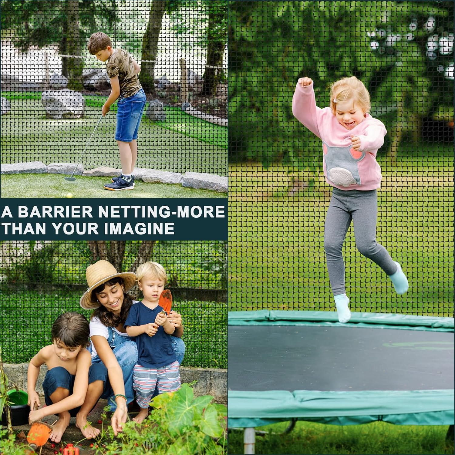 Heavy Duty Golf Practice Net, High-Impact Golf Hitting Net for Indoor/Outdoor Use