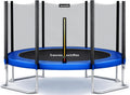 SereneLife Trampoline Outdoor 8FT 10FT 12FT 14FT with Enclosure Net, Ladder and Anti-Rust Coating - ASTM Approved Recreational Trampolines - Heavy Duty Yard Trampolines for Kids and Adults