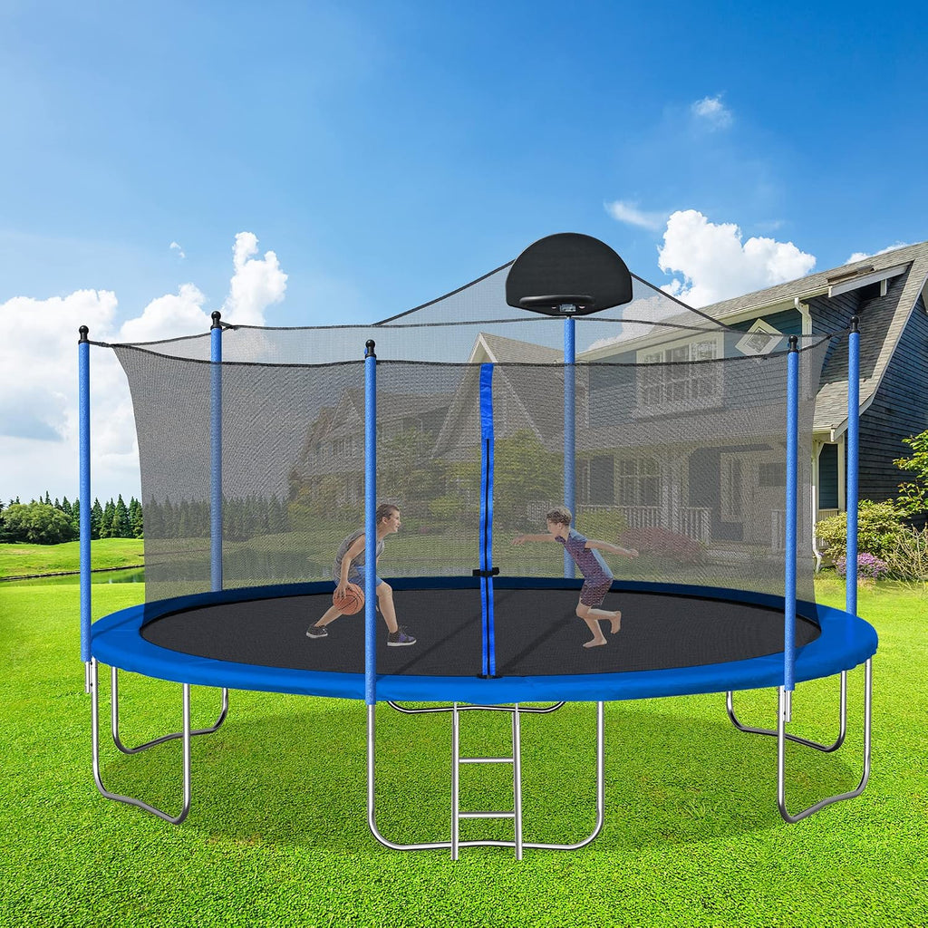 Trampoline with Outdoor Bounce Bed