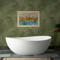 WOODBRIDGE 63' L x 35-3/8' W Luxury Contemporary Solid Surface Stone Resin Freestanding Bathtub in Matte White