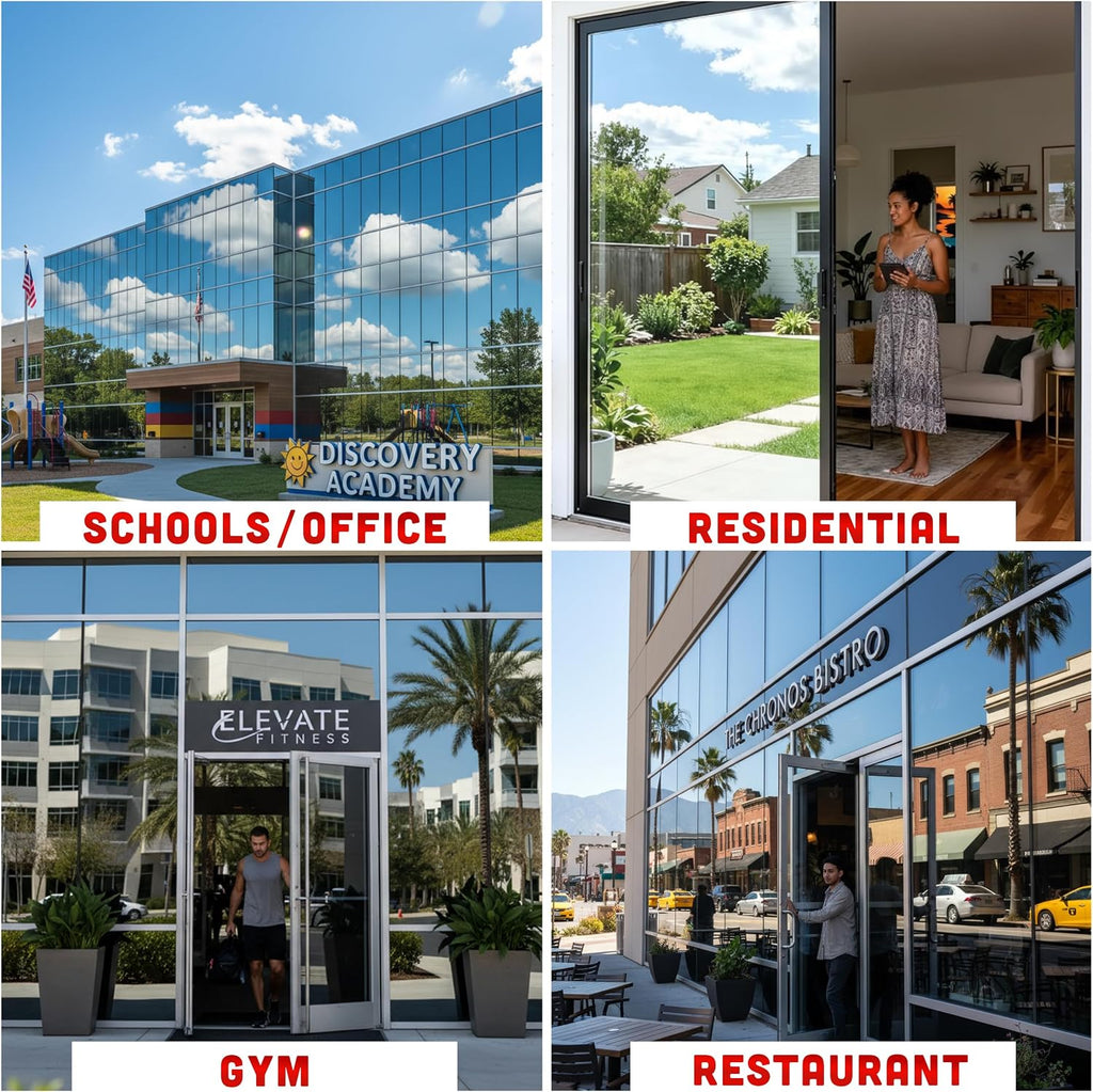 United Reflective Window Tint Film – Daytime Mirror Tint for Privacy, Sun Blocking, UV Protection & Heat Reduction, Ideal for Home, Office & Car, Silver 35%, 40 Inch x 100 Feet Roll