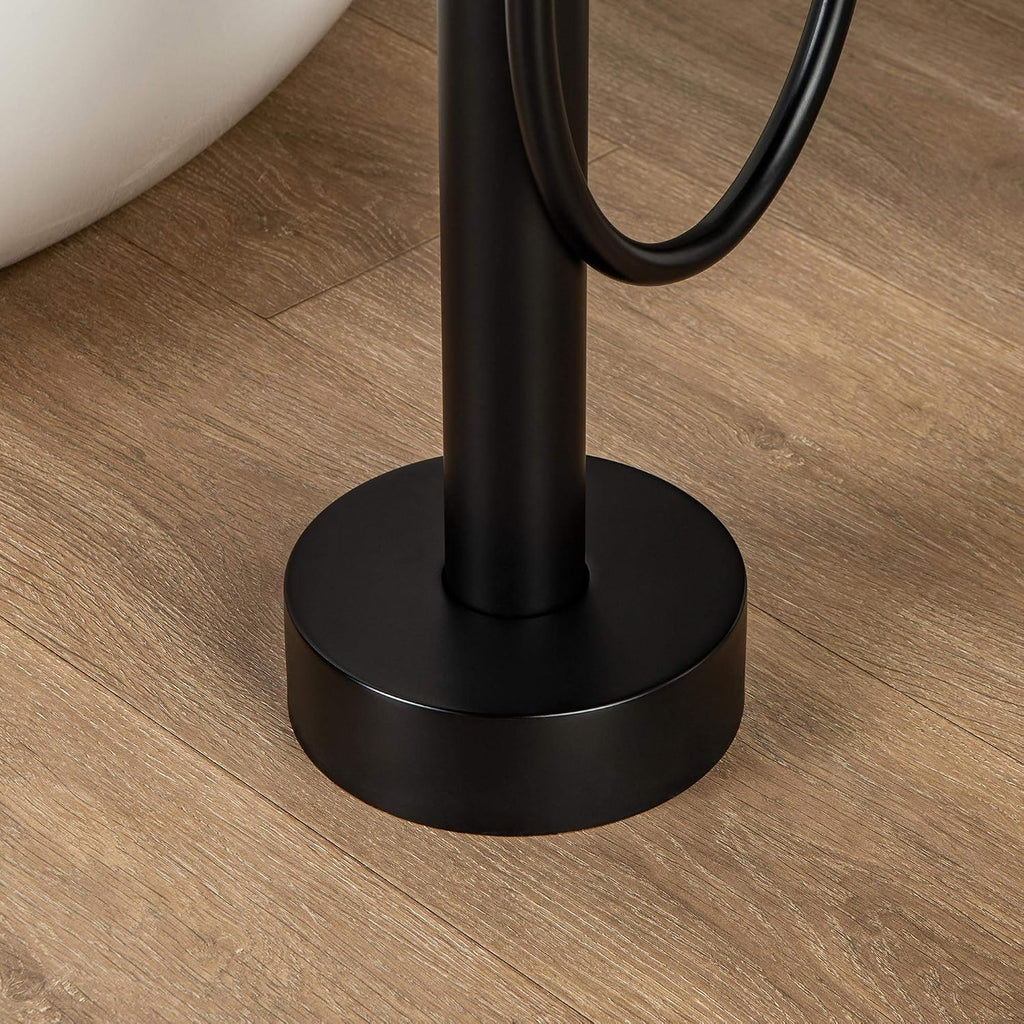 WOODBRIDGE F0006 MBRD Faucet, (L) 10 3/4' x (W) 6-1/4' x (H) 43-7/8, Matte Black