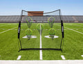 FORZA Football Quarterback Throwing Net | 8ft x 8ft Quarterback Target Net with 5 Pockets, Portable Practice Net for Football Accuracy Training