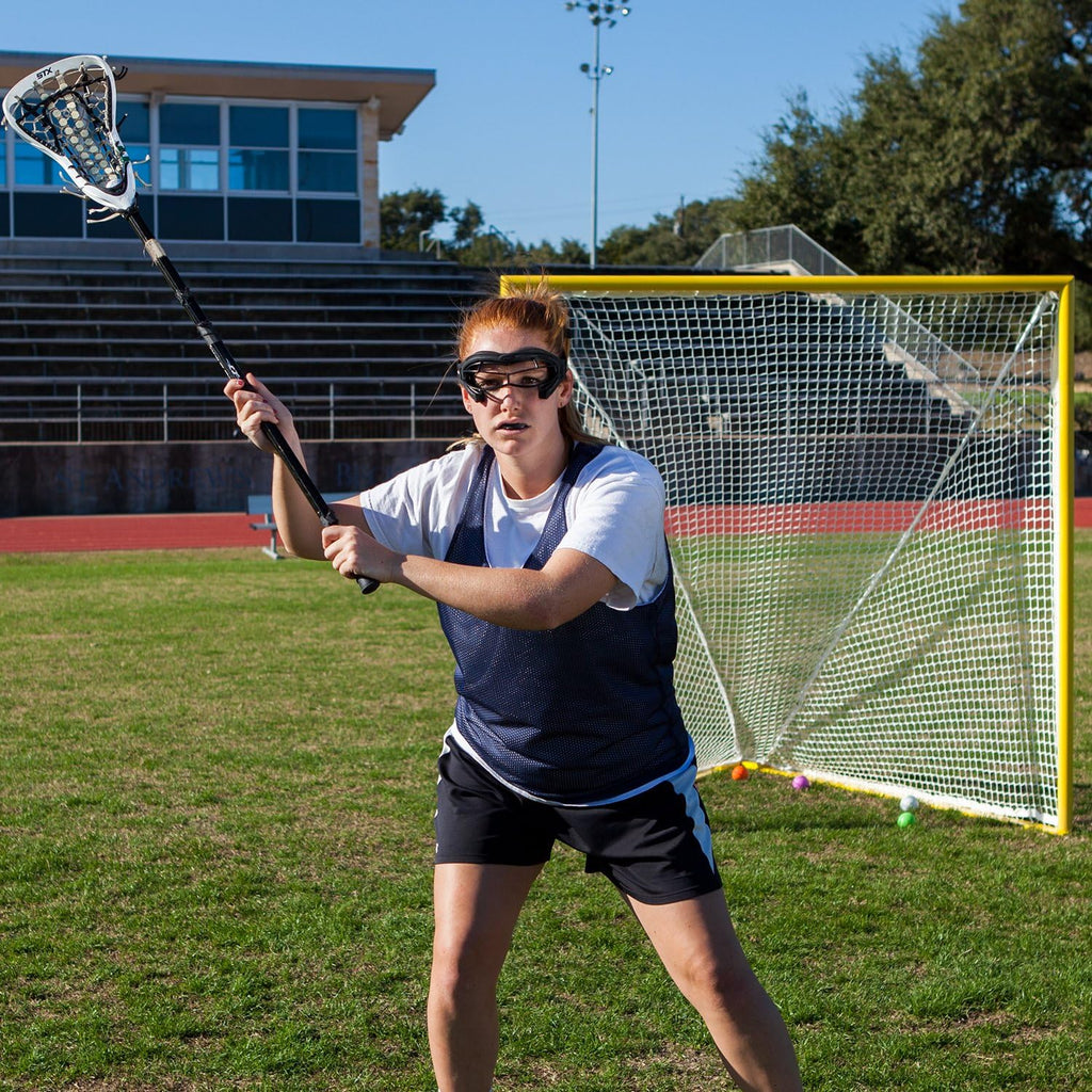Champion Sports Lacrosse Goal Net - 4mm Official Size White Nylon Net Replacement (Pack of 2)