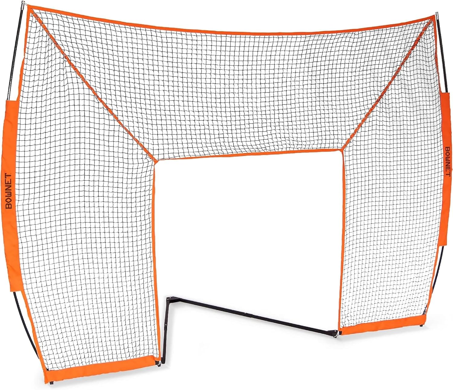 Bownet Portable Lacrosse Backstop Net 12' x 9' – Halo Goal Barrier & Shooting Trainer with Frame, E.A.S. Technology, Indoor/Outdoor Folding Practice Net, Carry Bag Included