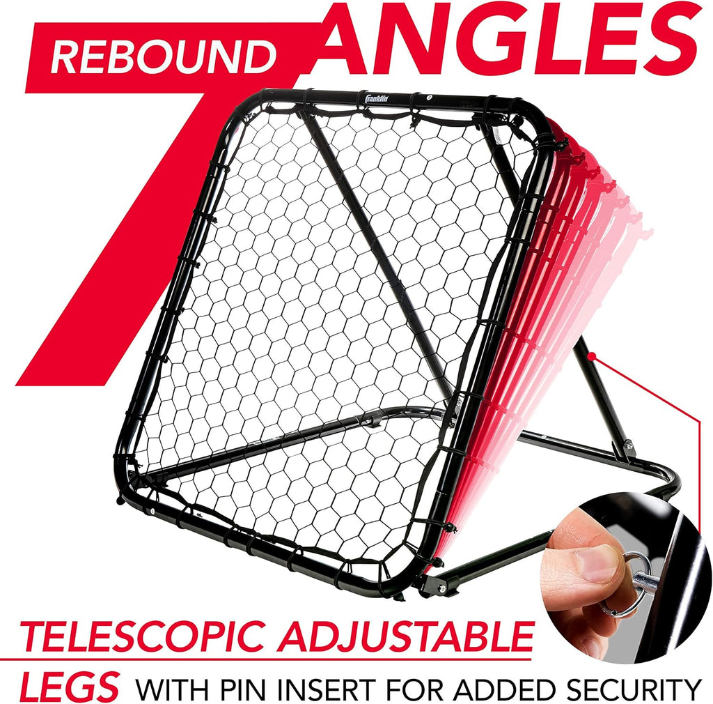 Franklin Sports Basketball Rebounder Adjustable Portable Pass Back Training Aid Multi Sport Baseball Softball Soccer