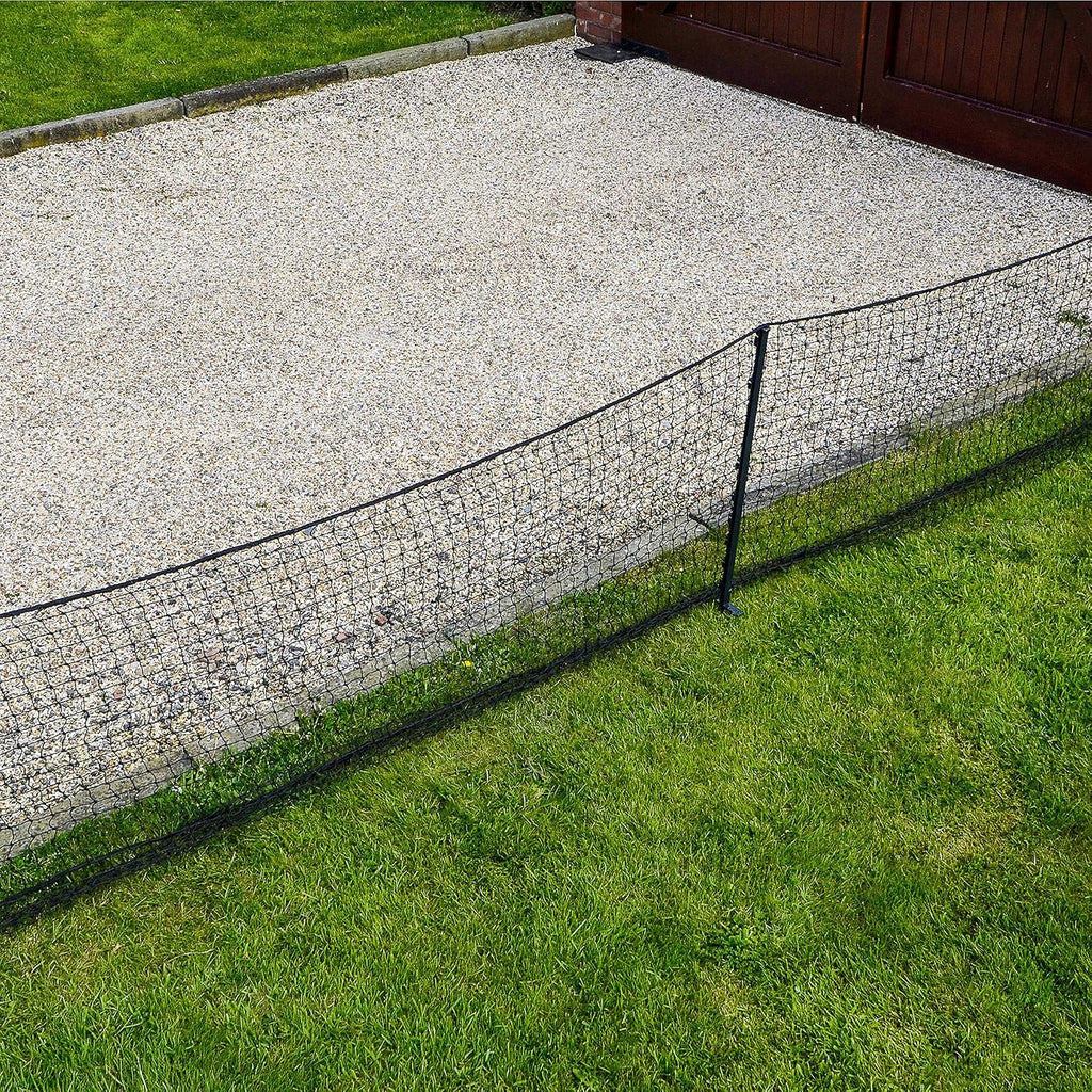 Cricket Ball Stop Net | Backyard Backstop Netting [66ft x 3ft Post and Net Package]