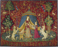 The Lady and The Unicorn - Desire | Woven Tapestry Wall Art Hanging | Historic Middle Ages Tapestry Reproduction | 100% Cotton USA Size 62x50